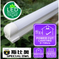 Lámpara de tubo de emergencia LED T8: 18W / 1.2m, 13W / 0.9m, 9W / 0.6m recargable con batería de reserva